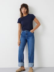 Hush Blue Slim Fit Crew T-Shirt - Image 3 of 4