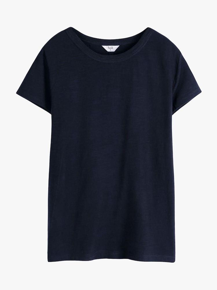 Hush Blue Slim Fit Crew T-Shirt - Image 5 of 5 Hush Blue Slim Fit Crew T-Shirt - Image 5 of 5