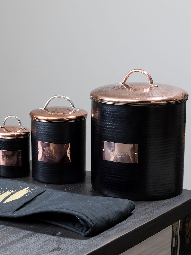 Interiors by Premier Black Prescott Bread Bin - Image 1 of 4