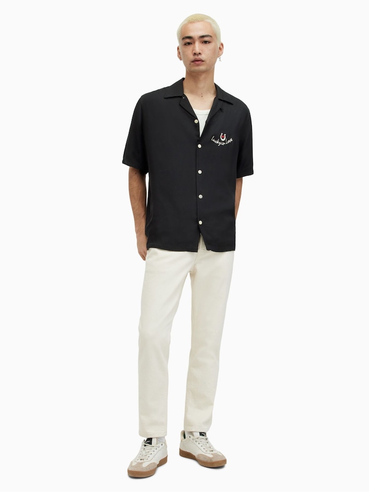 AllSaints Black Chanceux Shirt - Image 4 of 7