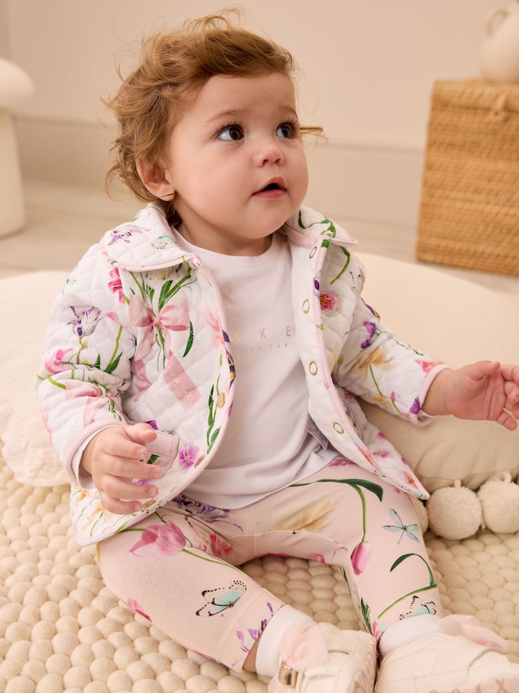Bela - Baker by Ted Baker potiskana prešita 100% bombažna jakna - Slika 1 iz 11 Bela - Baker by Ted Baker potiskana prešita 100% bombažna jakna - Slika 1 iz 11