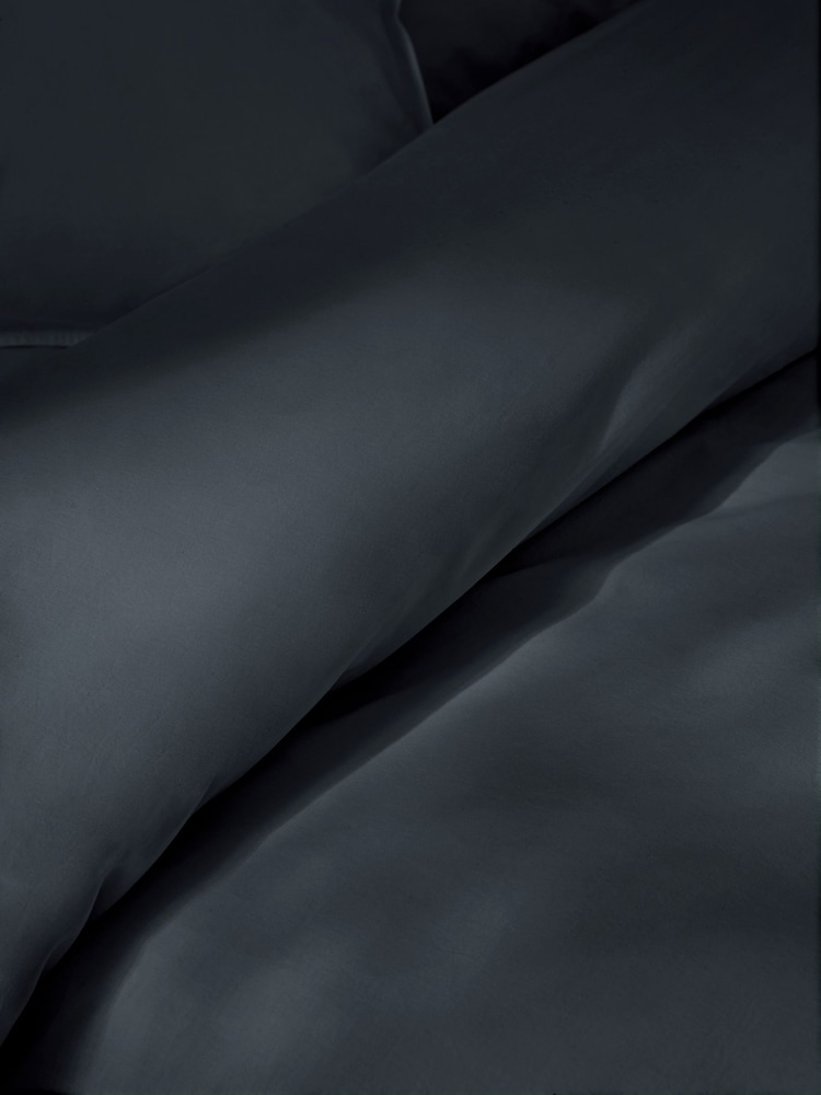 MADE.COM Charcoal Grey Cosy Washed Cotton Duvet Cover and Pillowcase Set - Image 2 of 3 MADE.COM Charcoal Grey Cosy Washed Cotton Duvet Cover and Pillowcase Set - Image 2 of 3