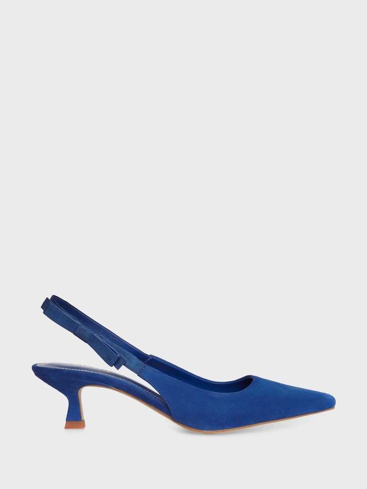 Hobbs Blue Safia Slingback Shoes - Image 1 of 4 Hobbs Blue Safia Slingback Shoes - Image 1 of 4