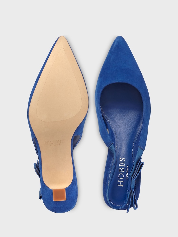 Hobbs Blue Safia Slingback Shoes - Image 2 of 4 Hobbs Blue Safia Slingback Shoes - Image 2 of 4