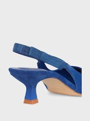Hobbs Blue Safia Slingback Shoes - Image 3 of 4