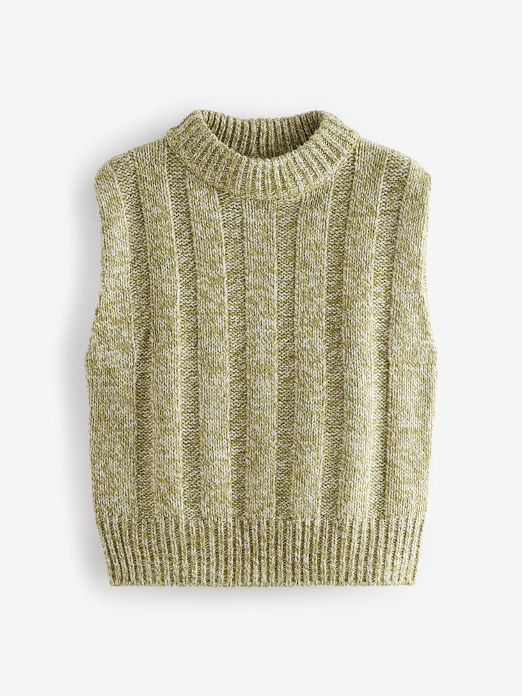 Wool High Neck Knit Vest BCDELL Roll Neck Knit Vest Red Save S/M