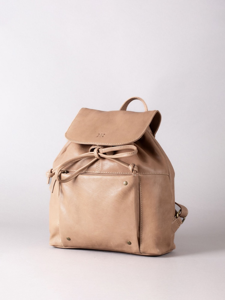 Lakeland Leather Taupe Harstone Backpack - Image 1 of 7