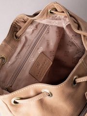 Lakeland Leather Taupe Harstone Backpack - Image 7 of 7