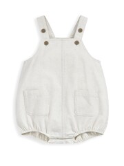Mamas & Papas x Laura Ashley Cream Nutmeg 100% Cotton Print Shirt And Dungaree Set 2 Piece - Image 5 of 5
