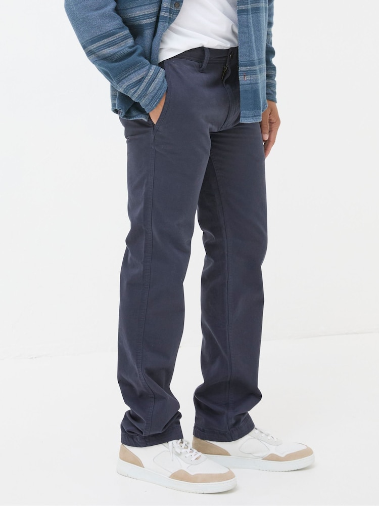 FatFace Navy Blue Modern Coastal Chinos - Image 2 of 5