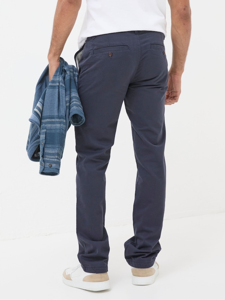 FatFace Navy Blue Modern Coastal Chinos - Image 3 of 5