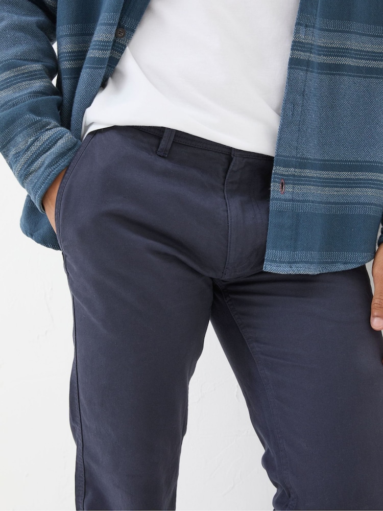 FatFace Navy Blue Modern Coastal Chinos - Image 4 of 5