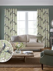 Laura Ashley Hedgerow Green Belvedere Made to Measure 100% Cotton Curtains - Image 2 of 6