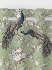 Laura Ashley Hedgerow Green Belvedere Made to Measure 100% Cotton Curtains - Image 5 of 6