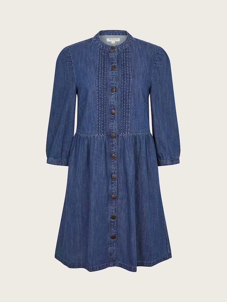 Monsoon Mae Pintuck-Denimkleid - Bild 5 von 5