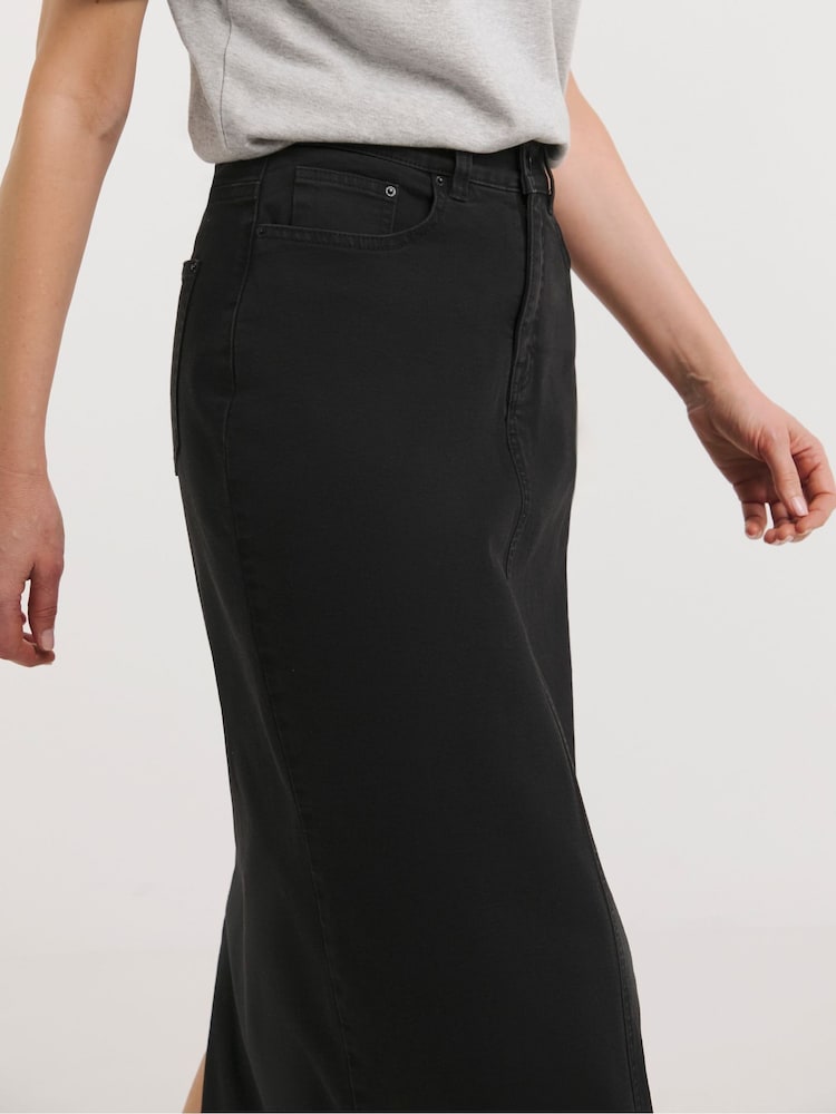 JD Williams Black 24/7 Maxi Skirt - Image 1 of 4