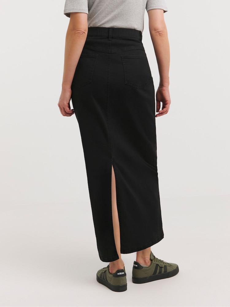 JD Williams Black 24/7 Maxi Skirt - Image 2 of 4