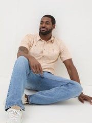 FatFace Beckley Pink Tile Print Shirt - Image 4 of 5