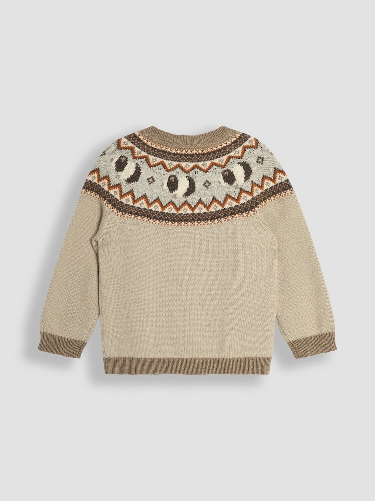 JoJo Maman Bébé Natural Guineapig Knit Jumper - Image 2 of 3