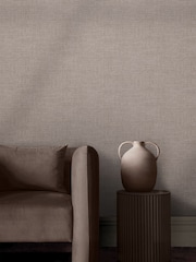 Graham & Brown Stone Rustic Weft 10M Wallpaper - Image 1 of 4