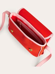 Boden Red 100% Cotton Structured Cross-Body Bag - Image 4 of 4
