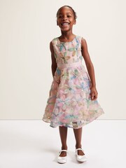 Phase Eight Pink Flora Jacquard Dress - Image 1 of 7