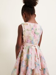 Phase Eight Pink Flora Jacquard Dress - Image 5 of 7