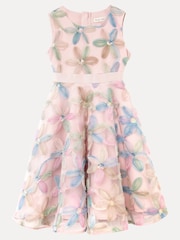 Phase Eight Pink Flora Jacquard Dress - Image 7 of 7
