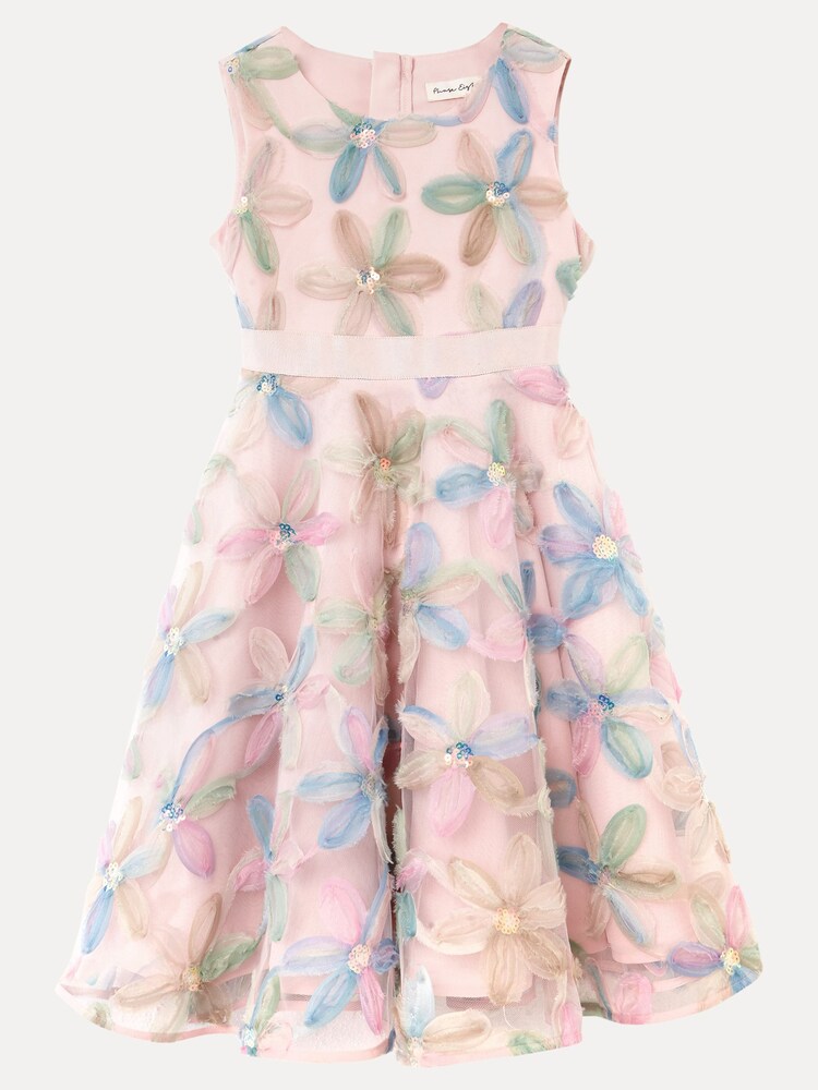 Phase Eight Pink Flora Jacquard Dress - Image 7 of 7