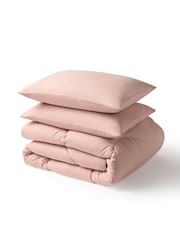 Night Lark Plain Coverless Duvet and Pillowcase Set - Image 5 of 6