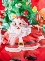Red Santa & Friends Christmas Duvet Cover and Pillowcase Set - Image 4 of 8