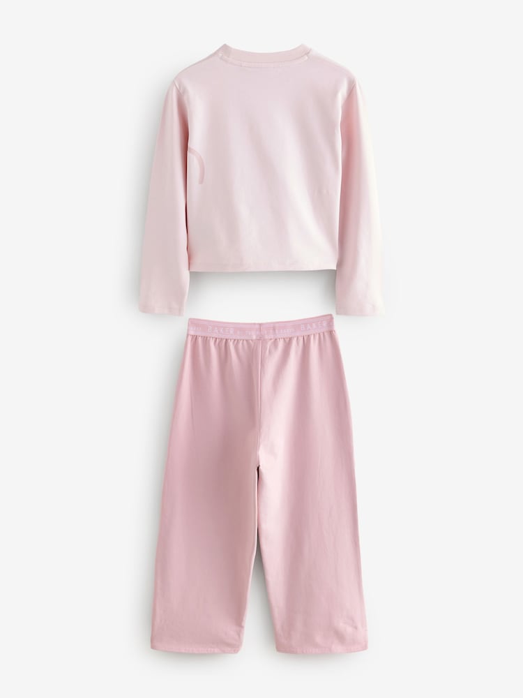 Baker by Ted Baker Pink Branded Wide Leg Pyjama Set - Image 10 of 10