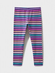 Crew Clothing Multi Stripe Cotton Fitted Leggings - Image 1 of 3