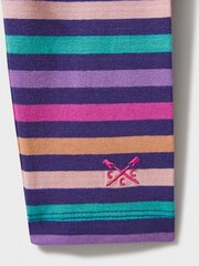 Crew Clothing Multi Stripe Cotton Fitted Leggings - Image 3 of 3