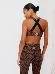 Never Fully Dressed Leopard Medium Impact Sports Bra - Image 2 of 5