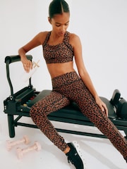 Never Fully Dressed Leopard Medium Impact Sports Bra - Image 3 of 5