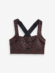 Never Fully Dressed Leopard Medium Impact Sports Bra - Image 5 of 5