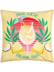 Furn Yellow Pina There Abstract Outdoor Cushion - Image 1 of 4