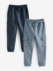 Marineblau/Mittelblau - Slim Cargo Jogginghose 2 Pack (3-16Jahre) - Bild 1 von 7
