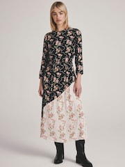 Cath Kidston Pink Roses Long Sleeves Dress - Image 1 of 3