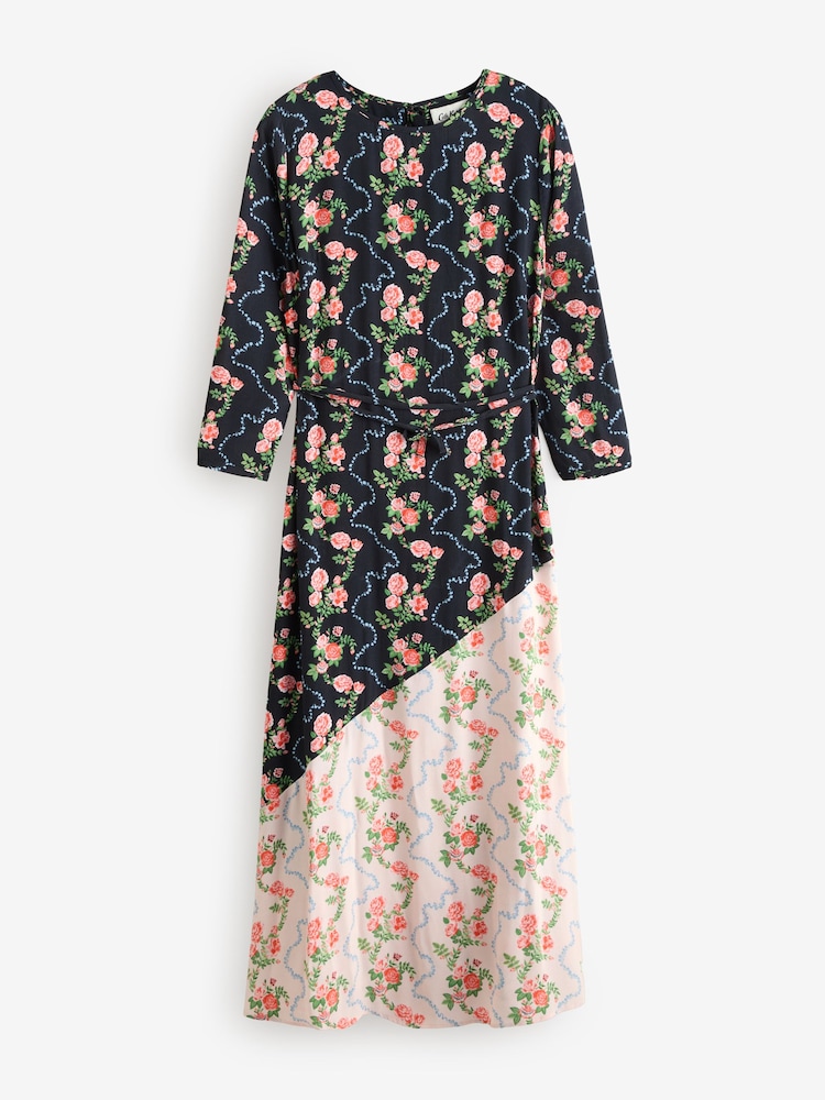 Cath Kidston Pink Roses Long Sleeves Dress - Image 2 of 3