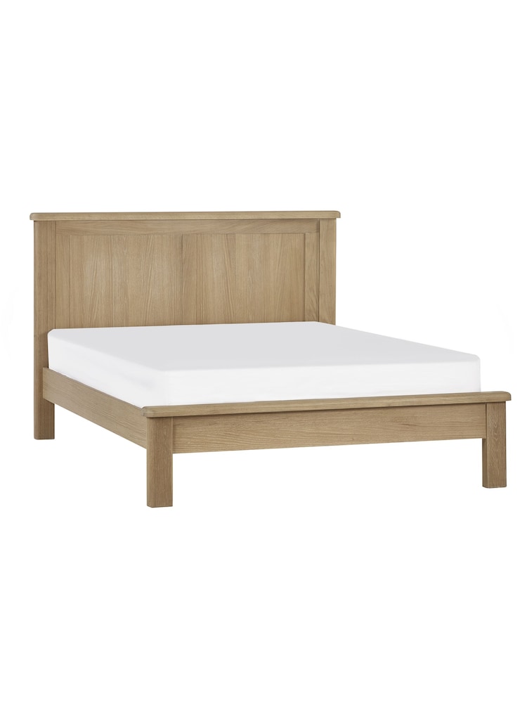 Julian Bowen Limed Oak Memphis Wooden Bed - Image 2 of 6