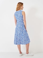 Crew Clothing Blue Ground Sleeveless Jersey Dress - Image 3 of 4