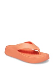 Crocs Orange Getaway Platform Flip Flops - Image 1 of 5