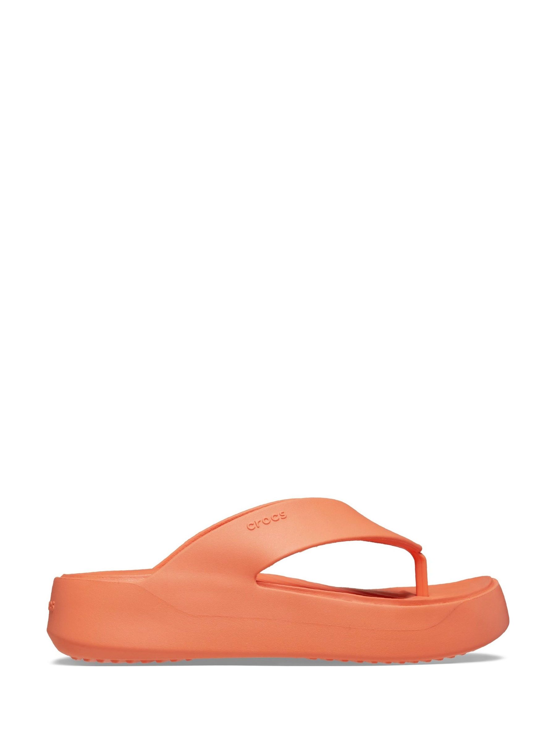 Buy Crocs Orange Getaway Platform Flip Flops from Next Luxembourg