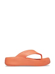 Crocs Orange Getaway Platform Flip Flops - Image 2 of 5