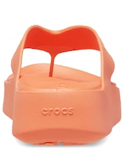 Crocs Orange Getaway Platform Flip Flops - Image 4 of 5