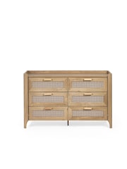 Julian Bowen Brown Sydney 6 Drawer Wide Chest - Image 3 of 6
