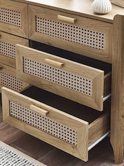 Julian Bowen Brown Sydney 6 Drawer Wide Chest - Image 5 of 6