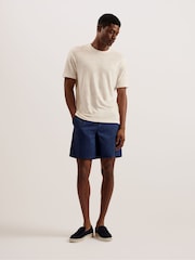 Ted Baker Blue Brixtun Linen Drawstring Shorts - Image 1 of 5